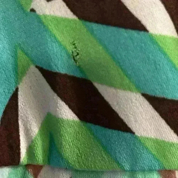 Donna Morgan Women's Knee Length Dress Size 6 Multicolor Chevron Geometric - Picture 9 of 13